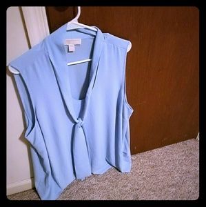 Michael Koor blue blouse